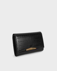 CHARLES & KEITH - Ví nữ dạng gập Metallic Accent