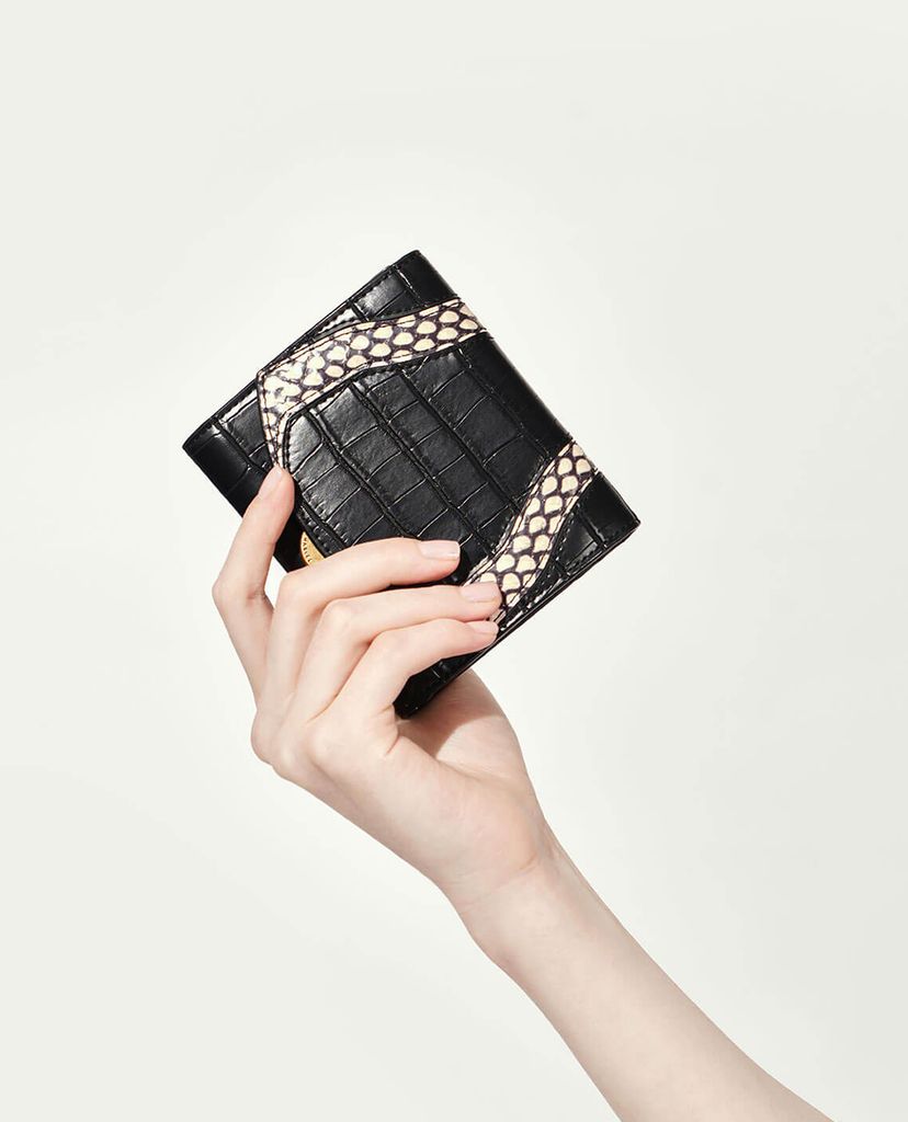 CHARLES & KEITH - Ví nữ phom vuông Push Lock Mini
