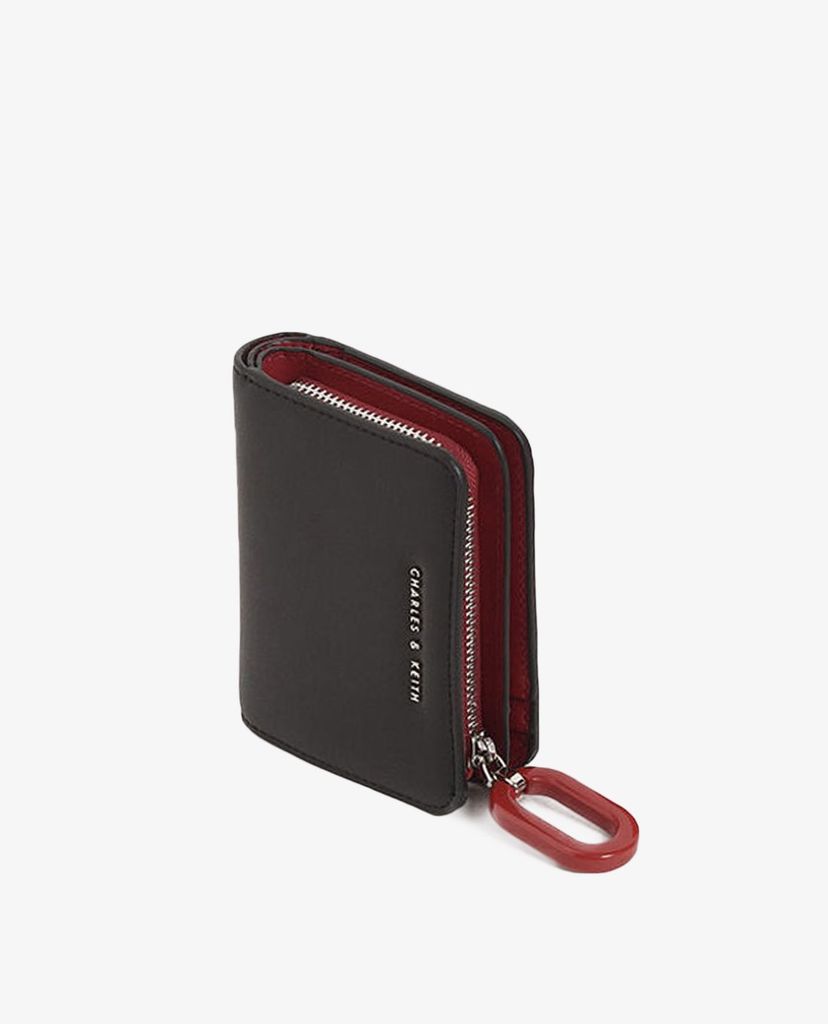 CHARLES & KEITH - Ví nữ dạng gập Mini Top Zip