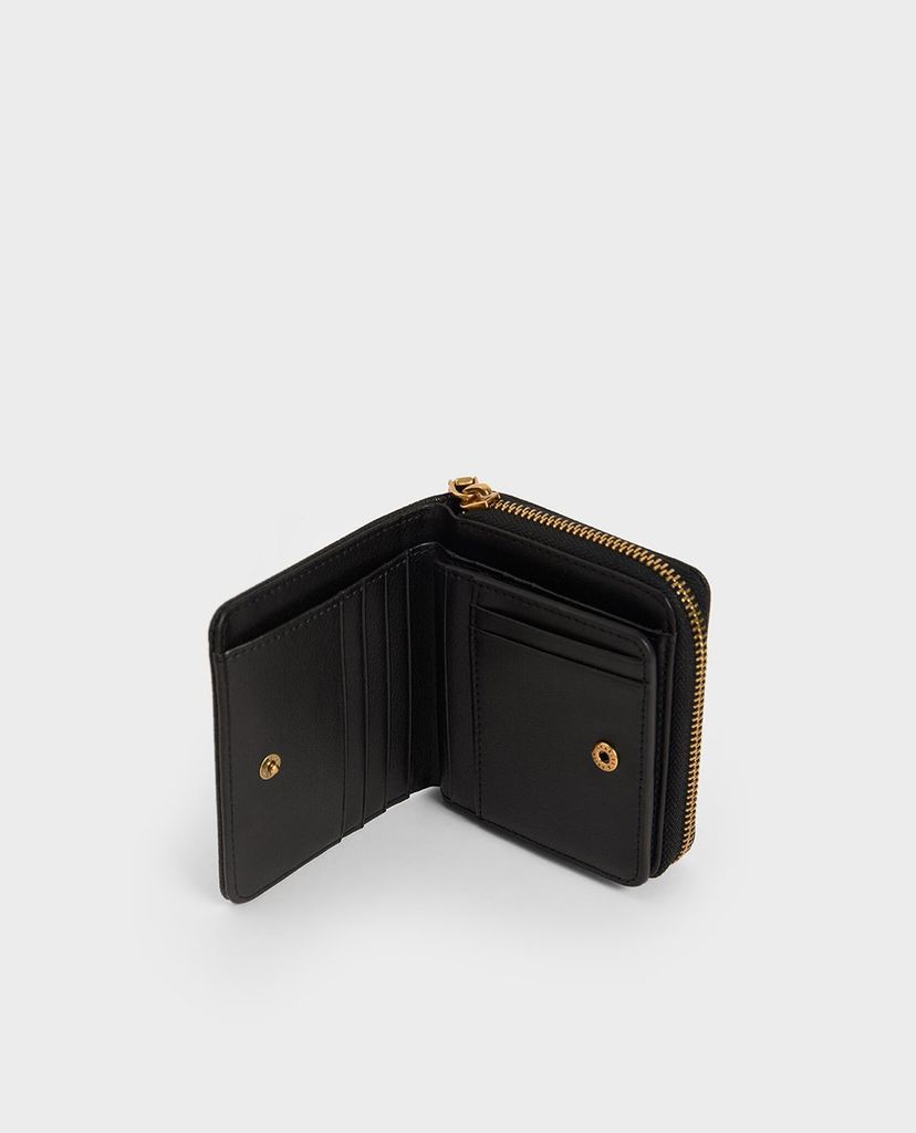 CHARLES & KEITH - Ví nữ mini dạng gập Small Zip Around