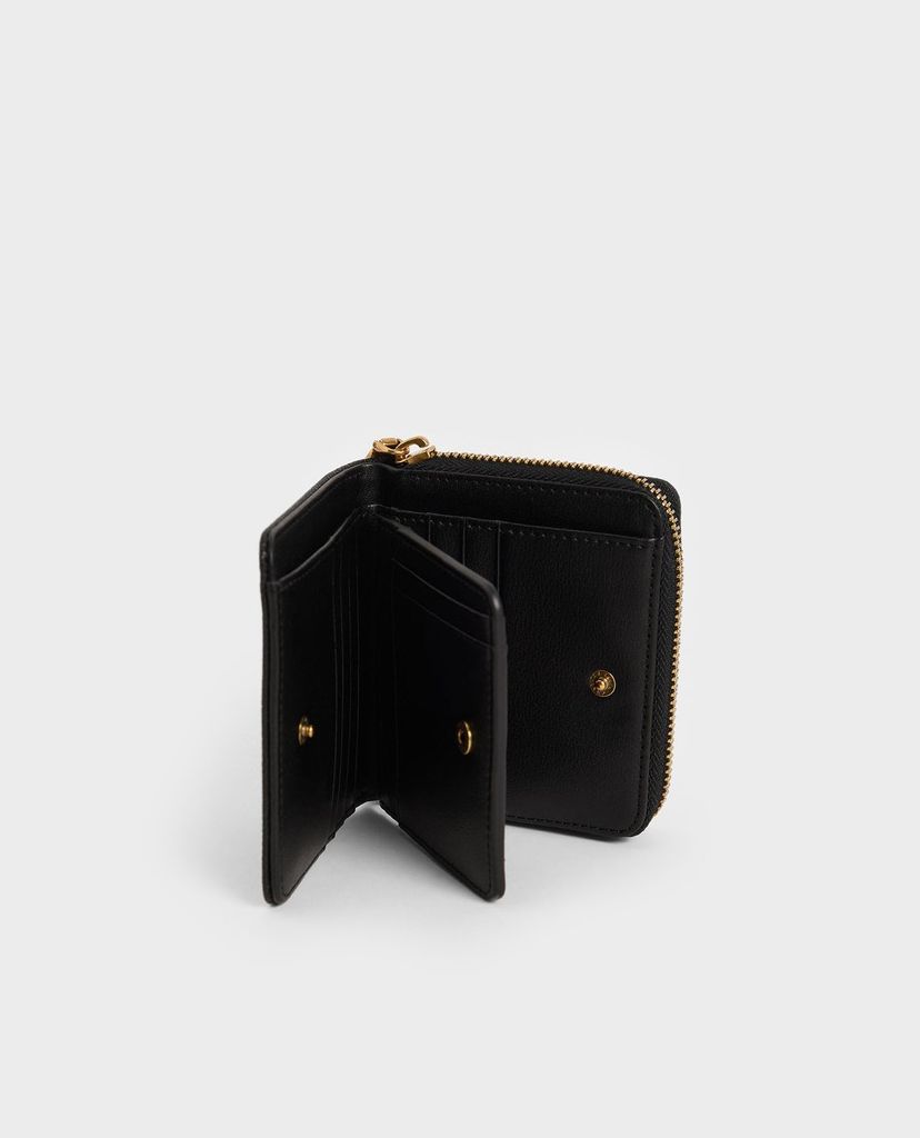 CHARLES & KEITH - Ví nữ mini dạng gập Small Zip Around