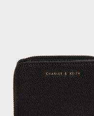 CHARLES & KEITH - Ví nữ mini dạng gập Small Zip Around
