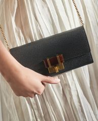 CHARLES & KEITH - Ví nữ dạng gập Stone Embellished
