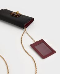CHARLES & KEITH - Ví nữ dạng gập Stone Embellished