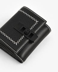 CHARLES & KEITH - Ví nữ dạng gập Stitch Trim Turn Lock