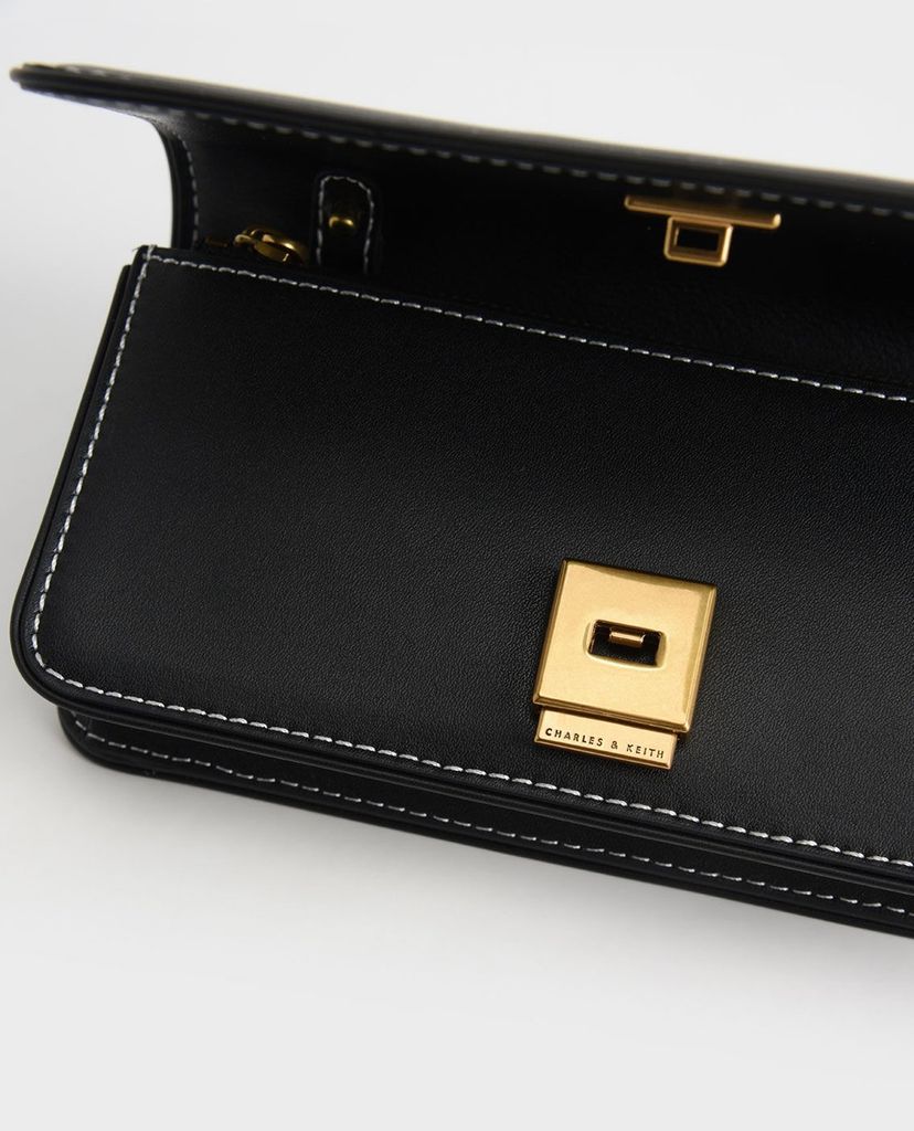 CHARLES & KEITH - Ví cầm tay nữ chữ nhật thời trang