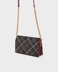 CHARLES & KEITH - Ví cầm tay nữ phom chữ nhật Quilted