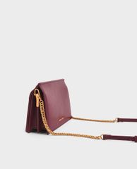 CHARLES & KEITH - Ví cầm tay nữ phom chữ nhật Quilted