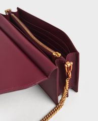 CHARLES & KEITH - Ví cầm tay nữ phom chữ nhật Quilted