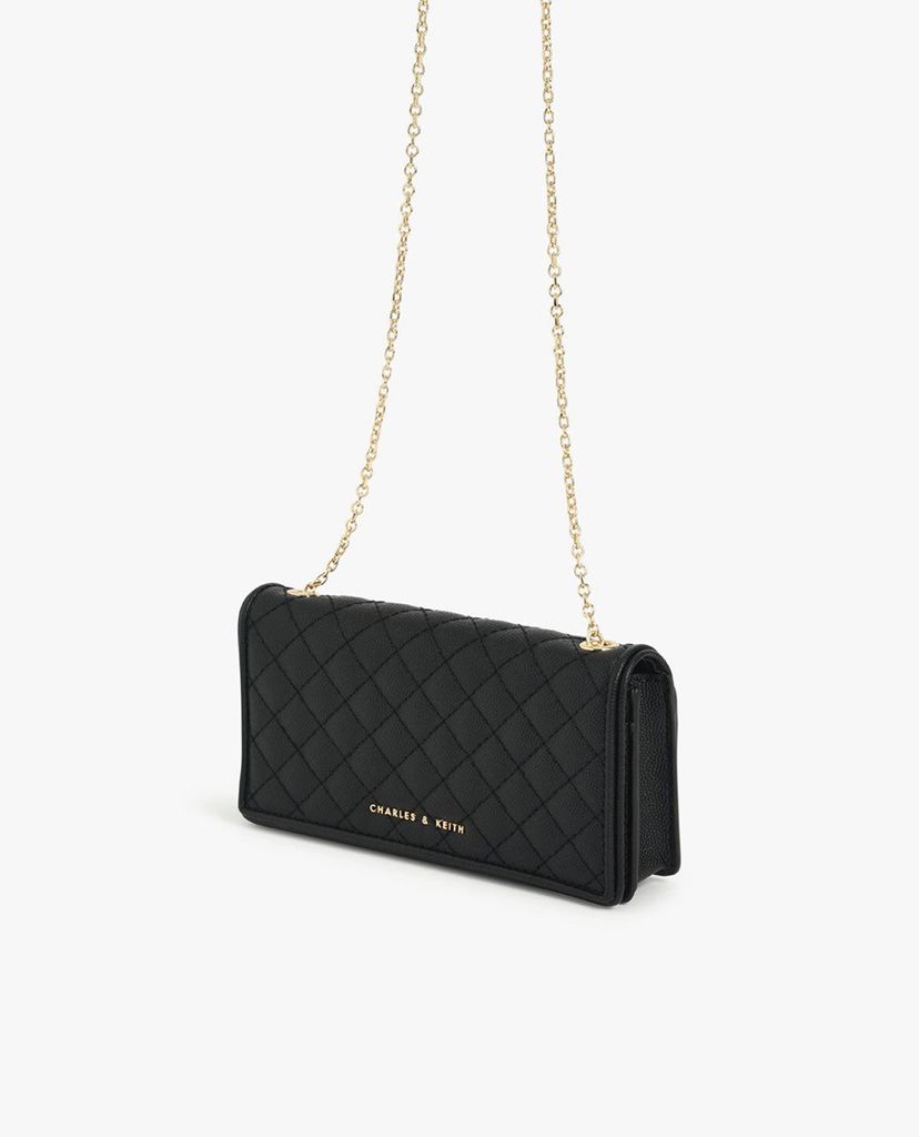 CHARLES & KEITH - Ví nữ cầm tay chữ nhật Quilted Pouch