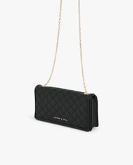 CHARLES & KEITH - Ví nữ cầm tay chữ nhật Quilted Pouch