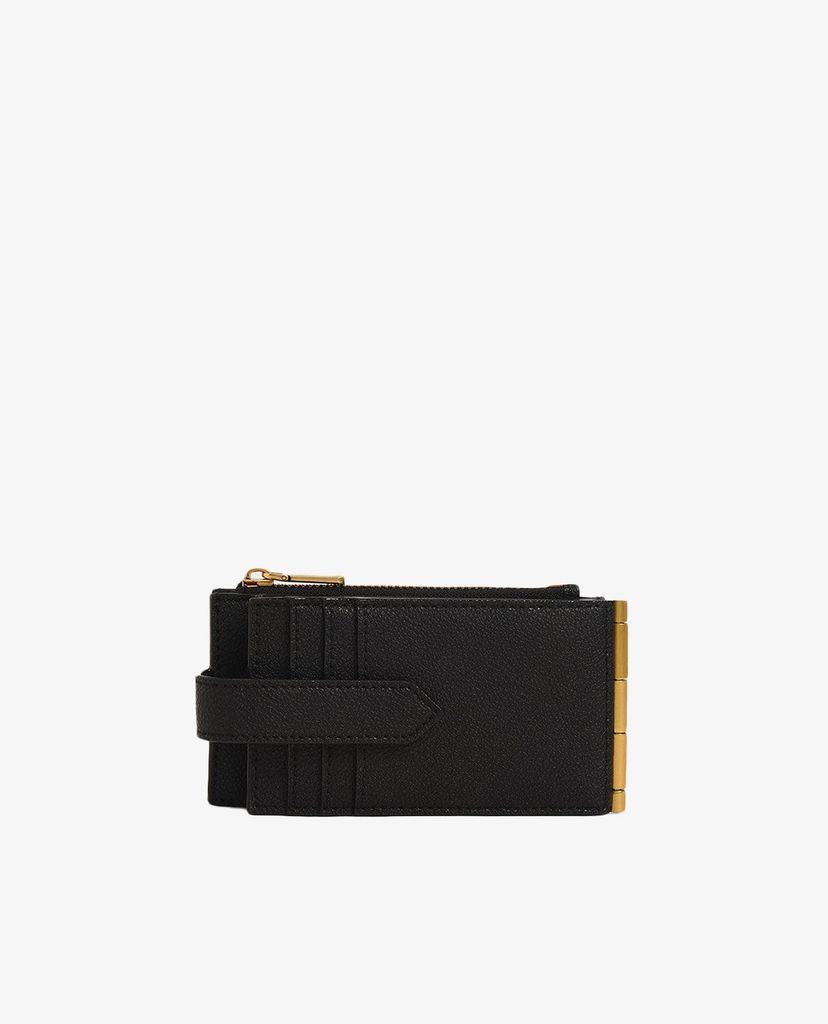 CHARLES & KEITH - Ví đựng name card nữ Zip & Snap Button