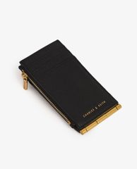 CHARLES & KEITH - Ví đựng name card nữ Zip & Snap Button