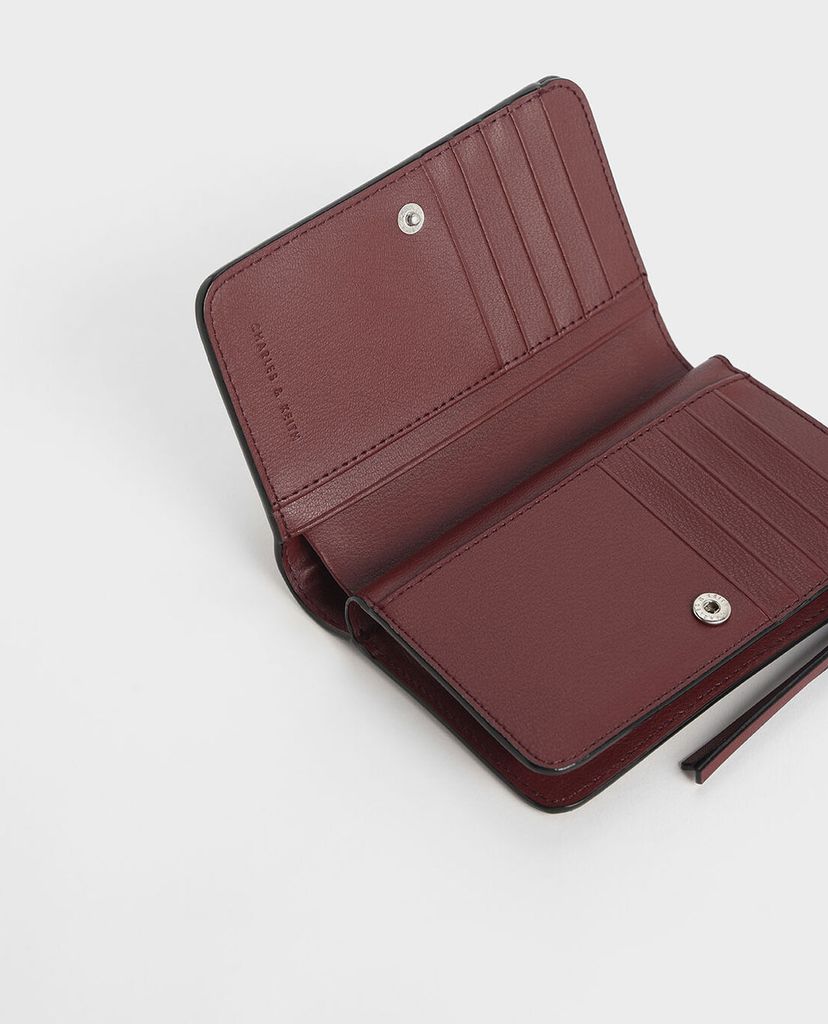 CHARLES & KEITH - Ví nữ chữ nhật Ring Detail Zip Around