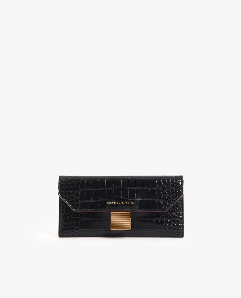 CHARLES & KEITH - Ví cầm tay Mini Metal Push Lock