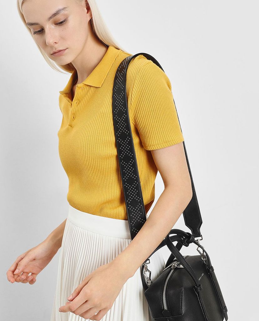CHARLES & KEITH - Dây đeo túi rời Double X Print Bag