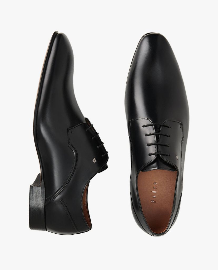 PEDRO - Giày tây nam mũi nhọn Leather Derby