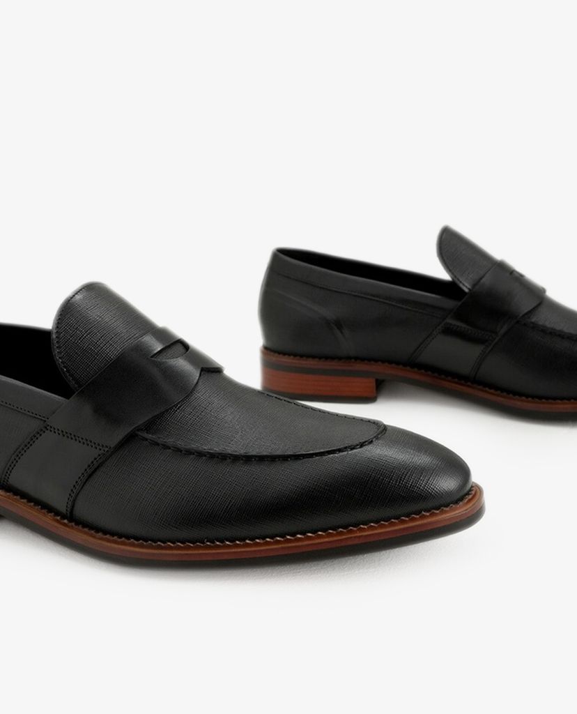 PEDRO - Giày tây nam Textured Penny Loafers