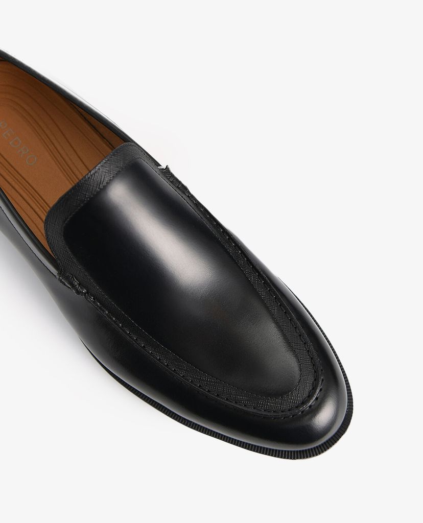 PEDRO - Giày tây nam mũi nhọn Burnished Leather Loafers