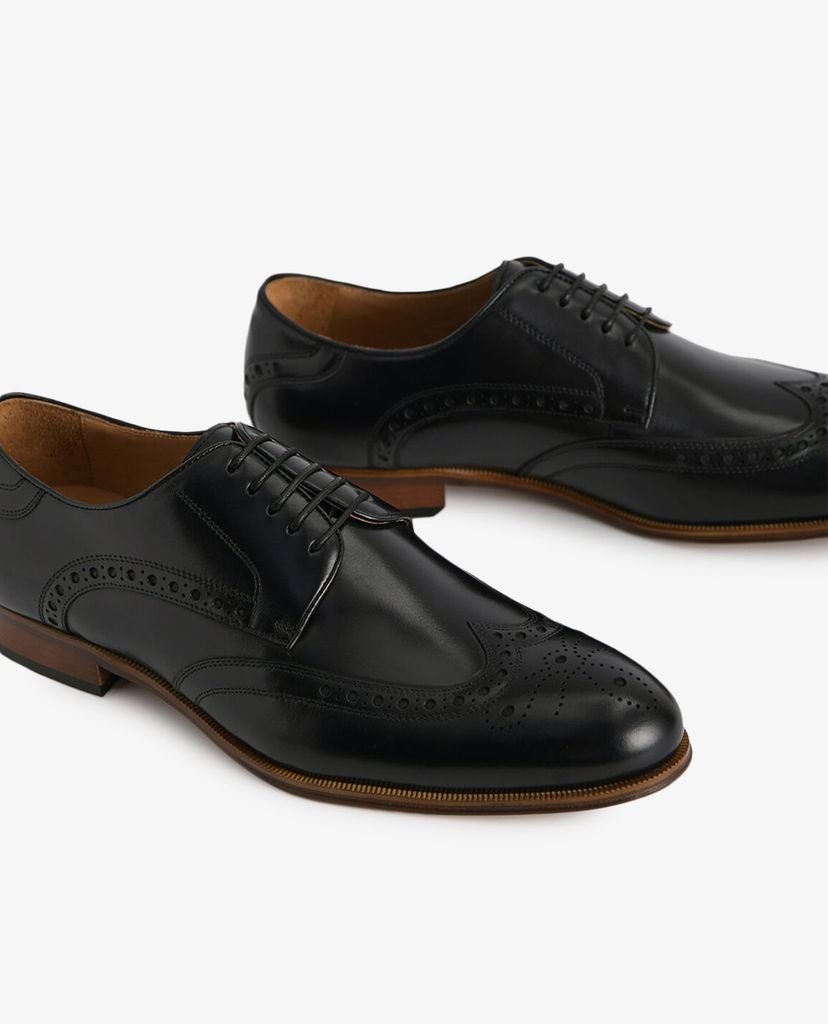 PEDRO - Giày tây nam mũi nhọn Leather Brogues