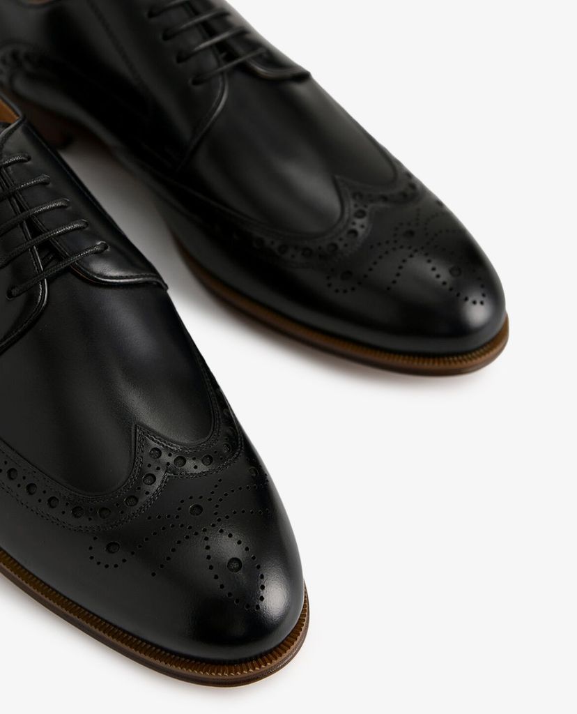PEDRO - Giày tây nam mũi nhọn Leather Brogues
