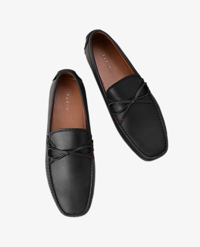 PEDRO - Giày lười nam Bow Tie Moccasin
