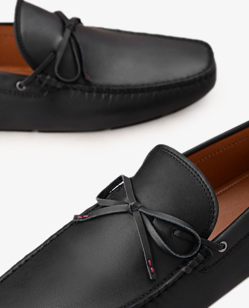 PEDRO - Giày lười nam Bow Tie Moccasin