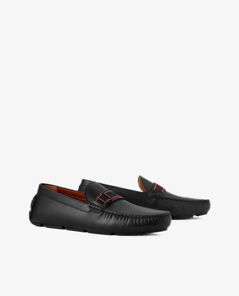 PEDRO - Giày lười nam mũi vuông Buckled Leather Moccasins