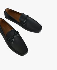PEDRO - Giày lười nam mũi vuông Bow Detailing