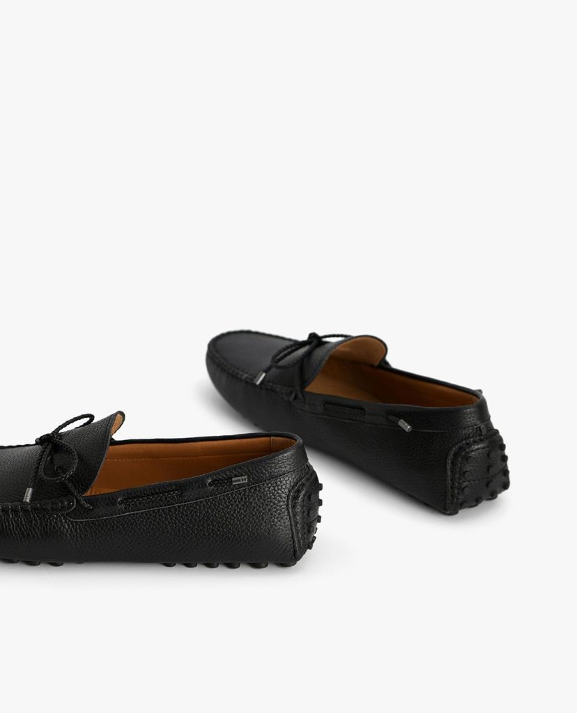PEDRO - Giày lười nam thắt nơ Textured Moccasins