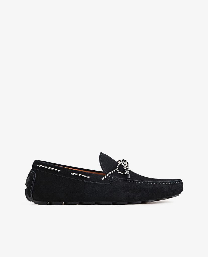 PEDRO - Giày lười nam phối nơ thời trang Bow Suede Moccasins