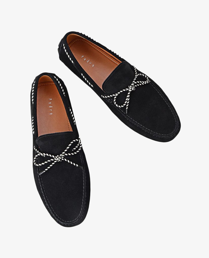 PEDRO - Giày lười nam phối nơ thời trang Bow Suede Moccasins