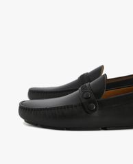 PEDRO - Giày lười nam mũi tròn Leather Moccasins