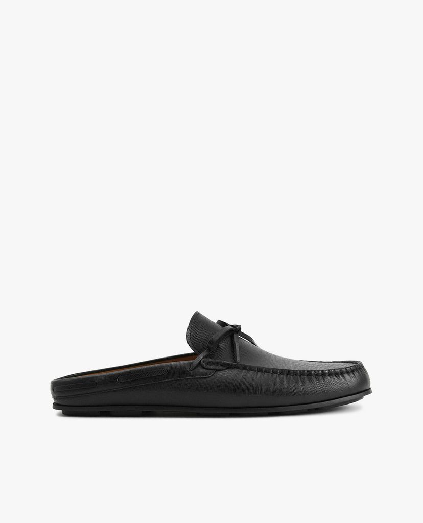 PEDRO - Giày lười nam hở gót Textured Leather Slip On