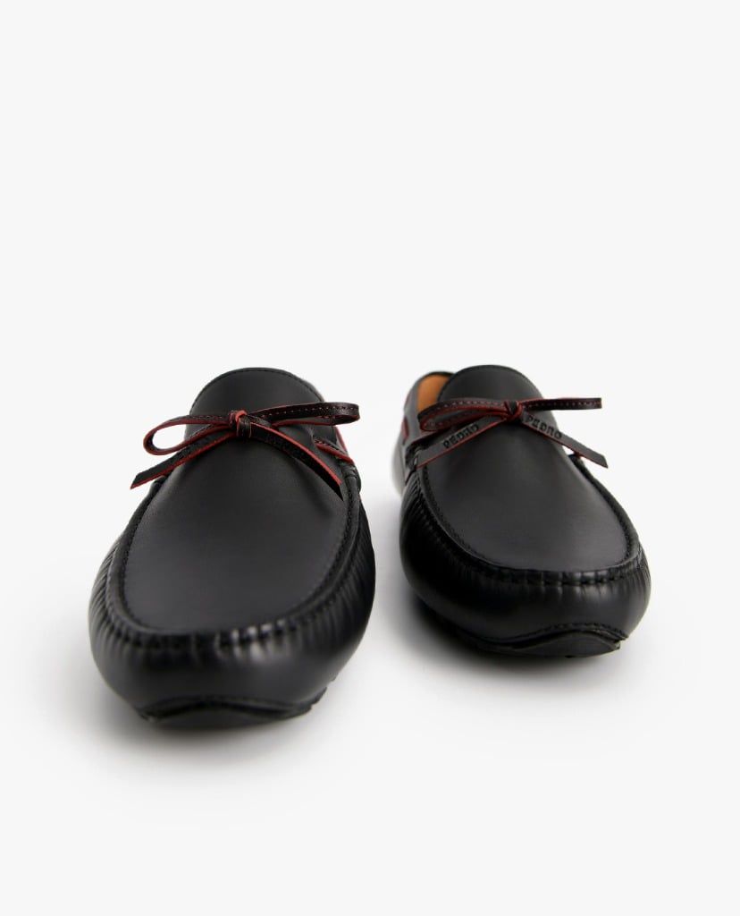 PEDRO - Giày lười nam mũi tròn da Bow Detailed