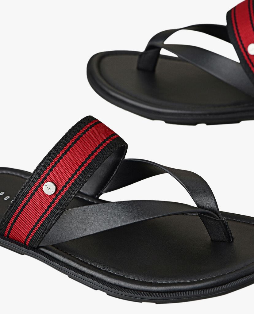 PEDRO - Giày sandal nam xỏ ngón phối quai ngang thời trang Stripe