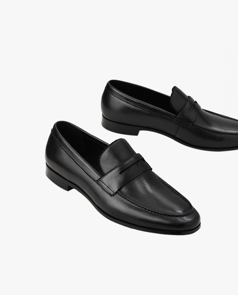 PEDRO - Giày tây nam mũi nhọn Leather Penny