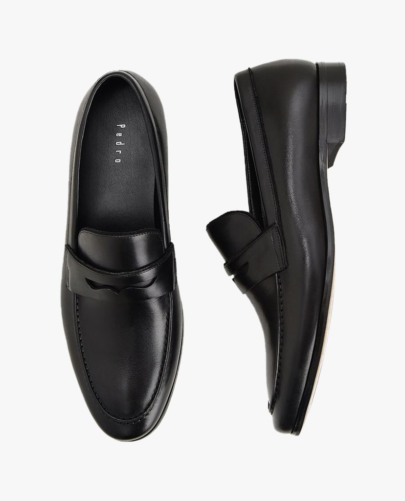 PEDRO - Giày tây nam mũi nhọn Leather Penny