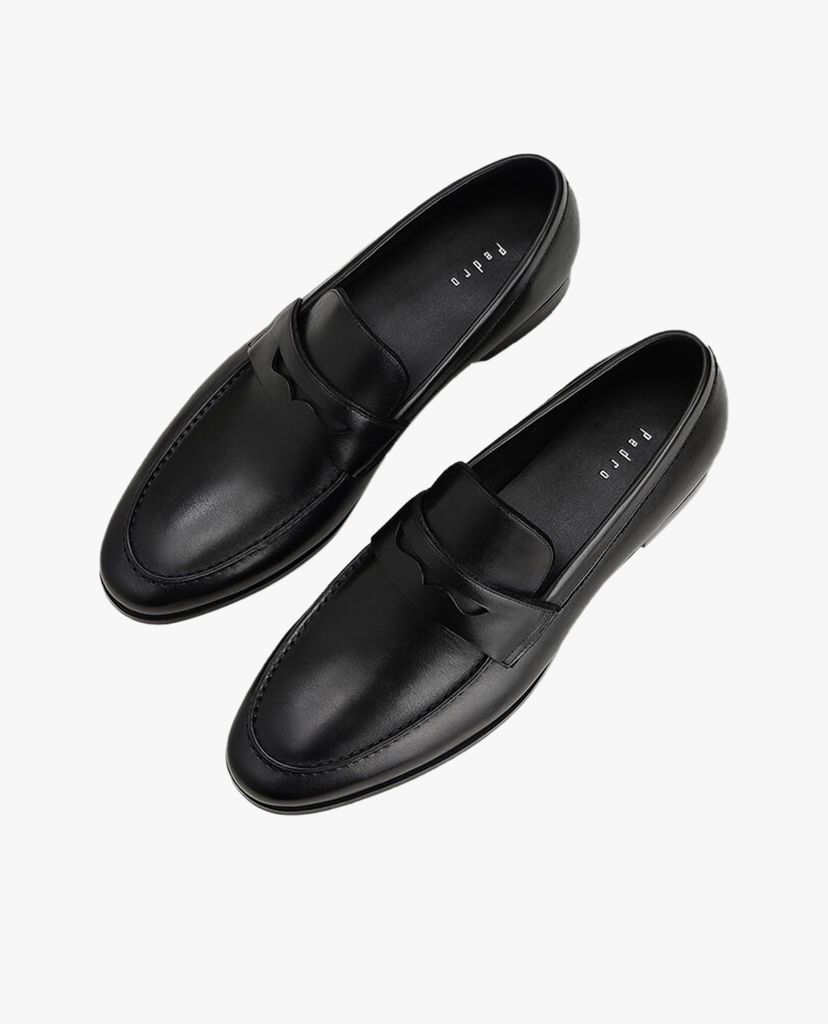 PEDRO - Giày tây nam mũi nhọn Leather Penny