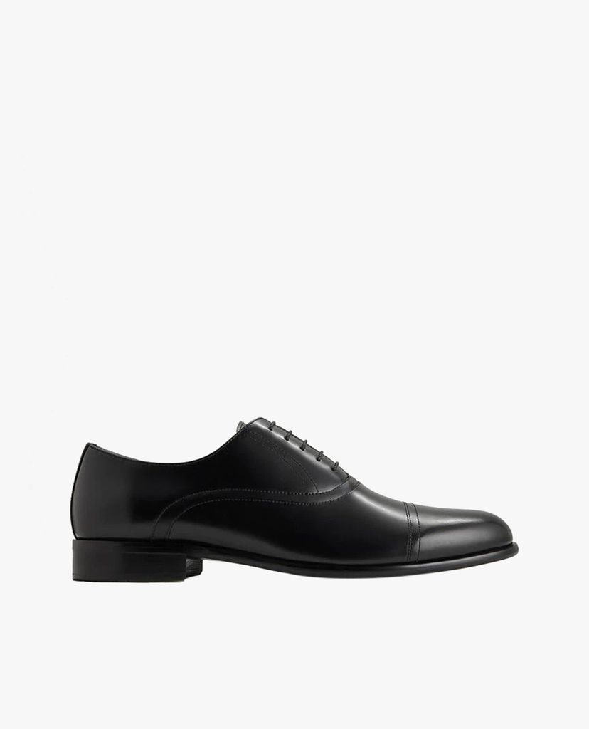 PEDRO - Giày tây nam mũi nhọn Textured Leather Cap Toe