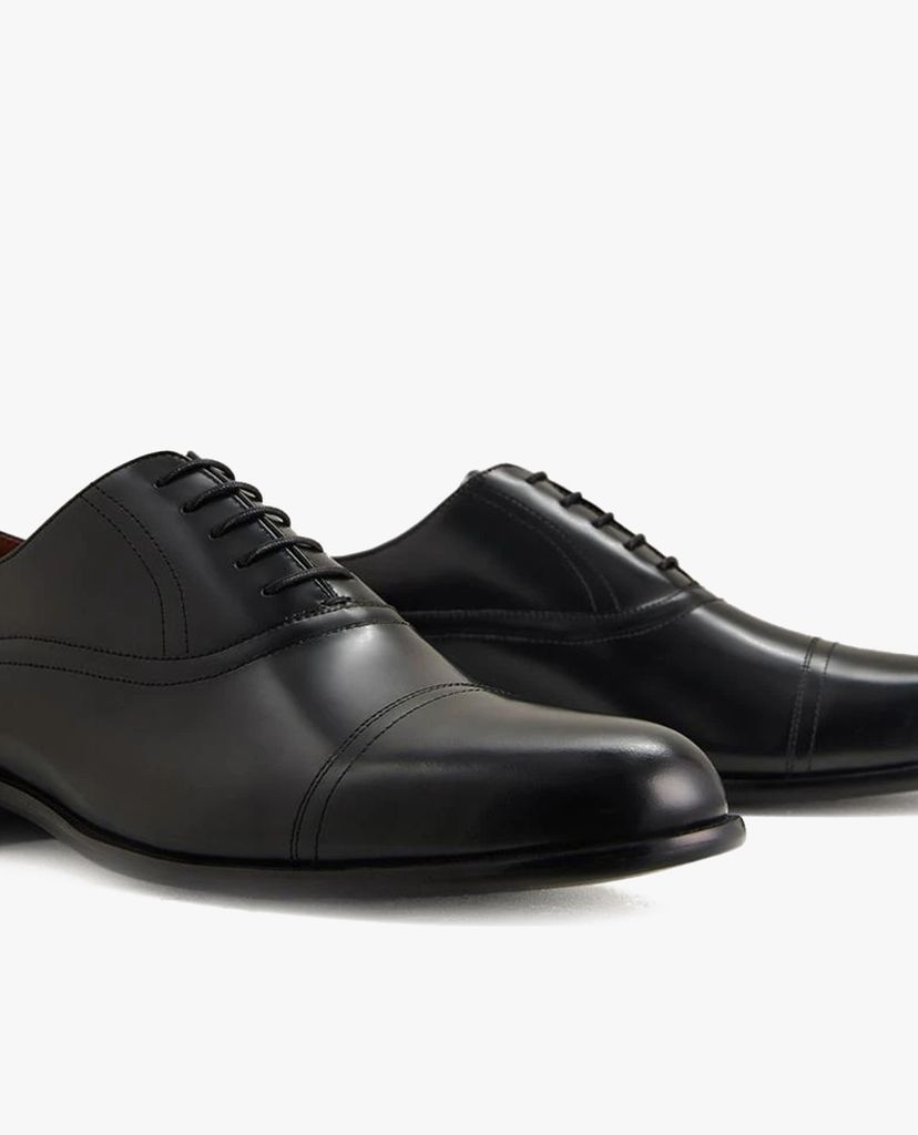 PEDRO - Giày tây nam mũi nhọn Textured Leather Cap Toe