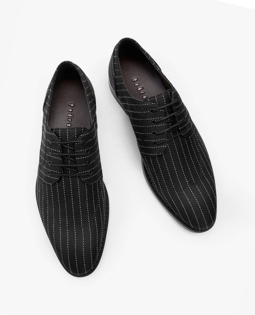 PEDRO - Giày tây nam mũi nhọn Herringbone Fabric