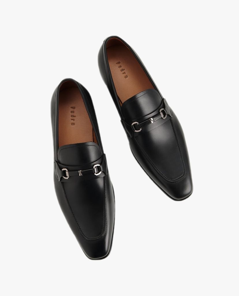 PEDRO - Giày tây nam mũi nhọn Horsebit Leather