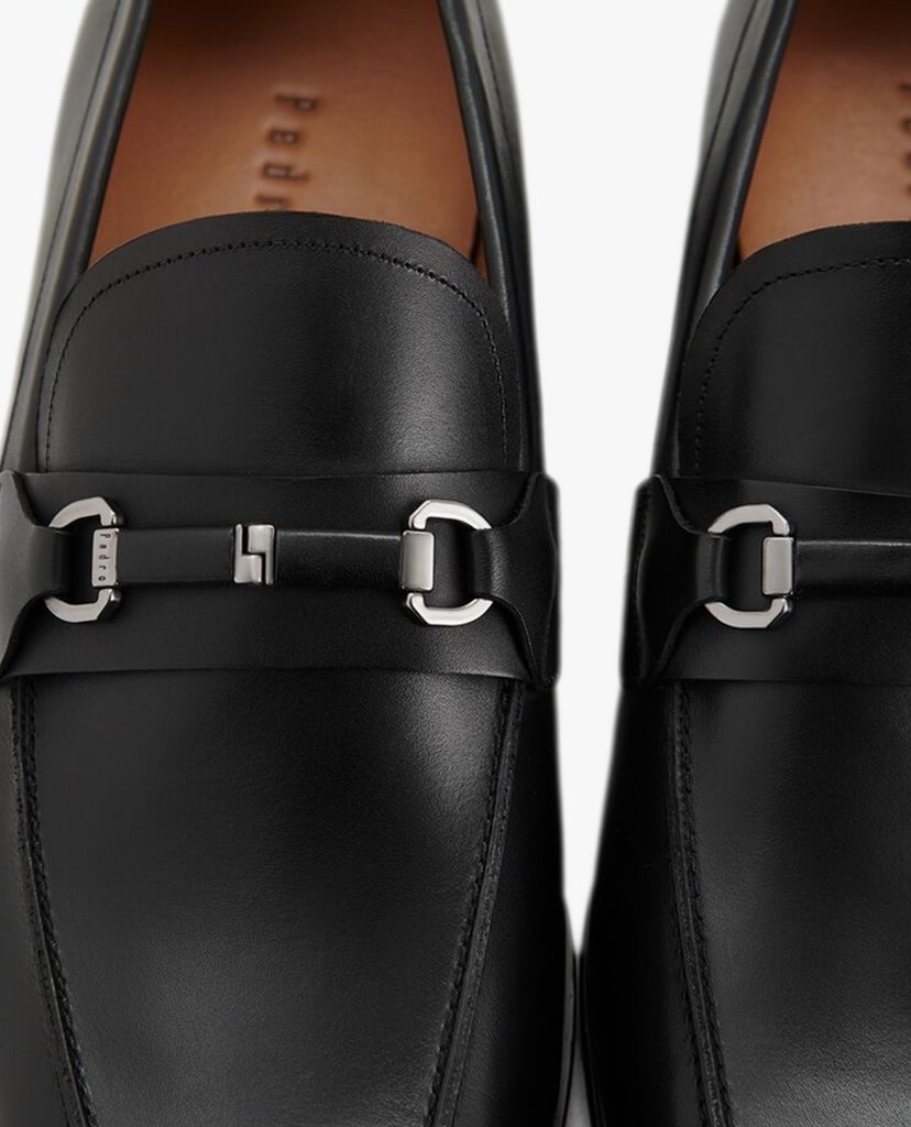 PEDRO - Giày tây nam mũi nhọn Horsebit Leather