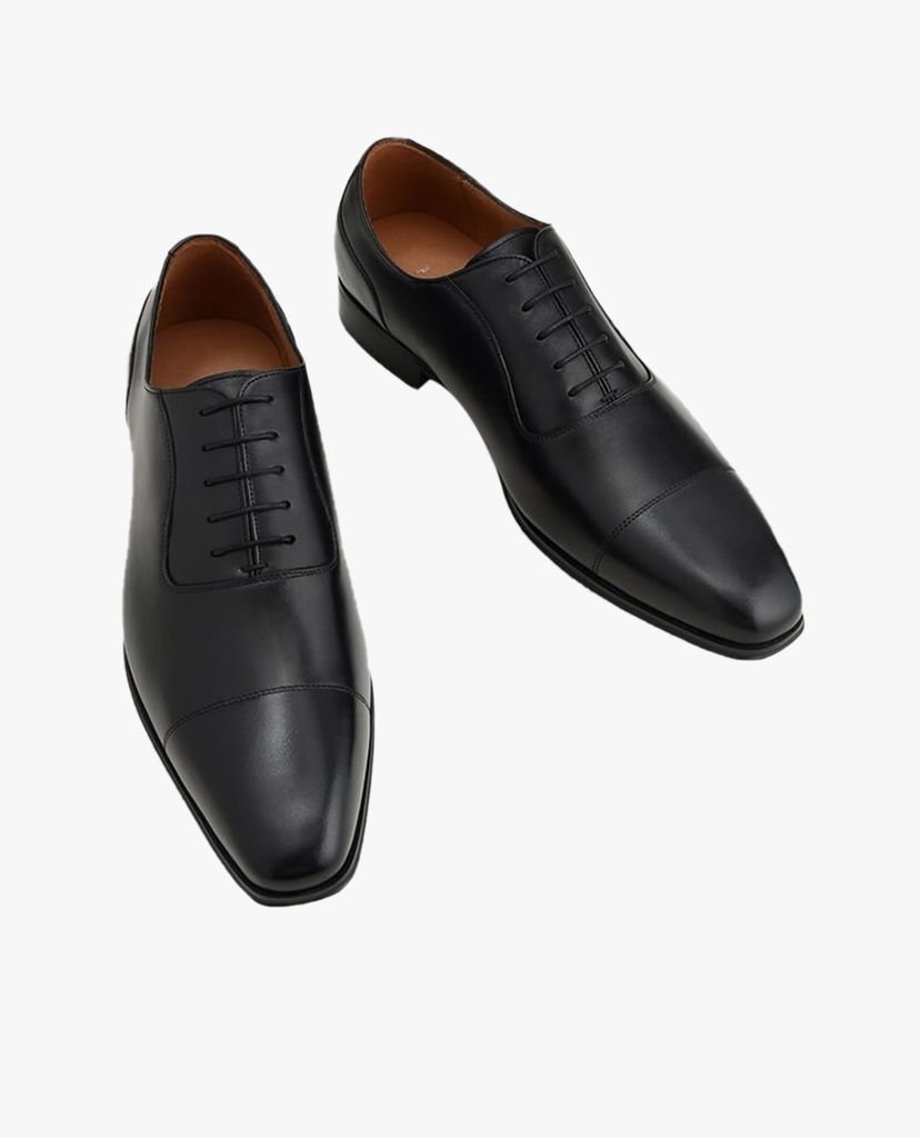 PEDRO - Giày oxford nam mũi nhọn Leather Cap Toe