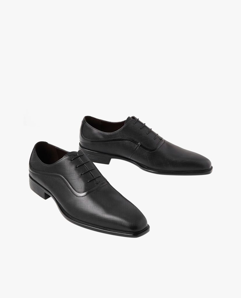 PEDRO - Giày oxford nam mũi vuông Embossed Leather