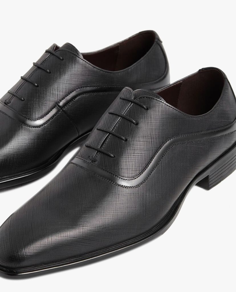 PEDRO - Giày oxford nam mũi vuông Embossed Leather