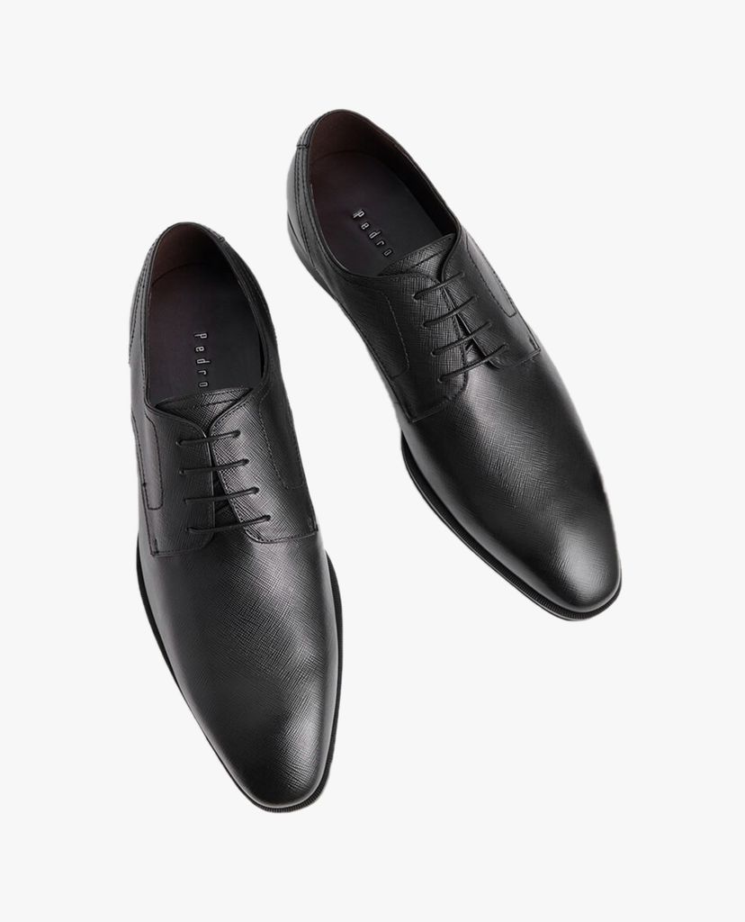 PEDRO - Giày tây nam thắt dây Embossed Leather