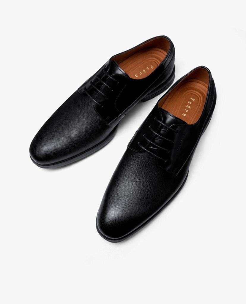 PEDRO - Giày tây nam Leather Cap Toe