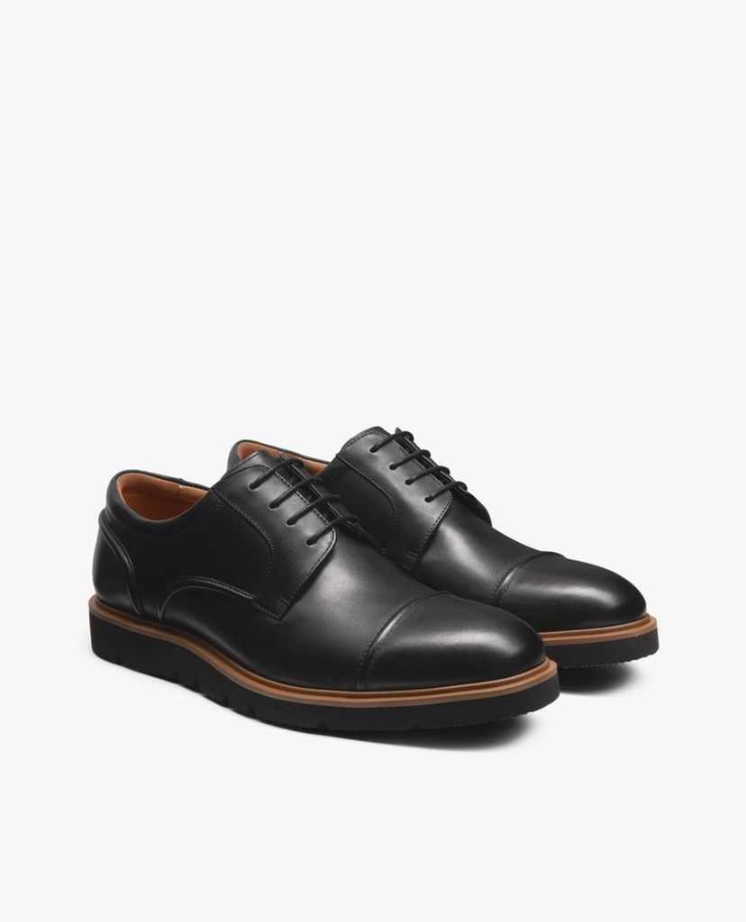 PEDRO - Giày tây nam phối dây Leather Cap Toe